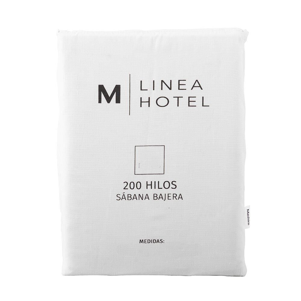 Sabana Bajera Mashini 200 Hilos Super King Blanco image number 2.0