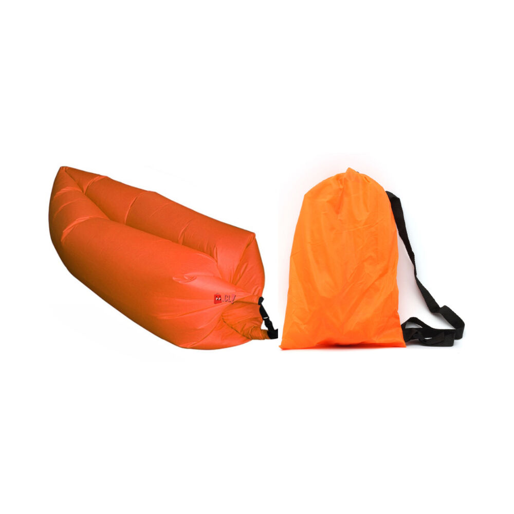 Sofá Tumbona Sillón Inflable 200cm X 90cm Color Naranjo - Ps image number 1.0