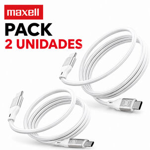 Pack 2 Cable Magn&eacute;tico 60w Usb C A Usb C Maxell 1.2 Metros Carga R&aacute;pida Negro