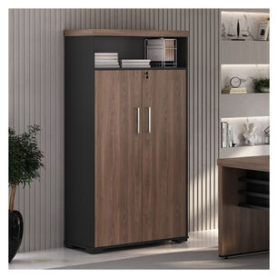 Estante Organizador Oficina Negro Con Caf&eacute;