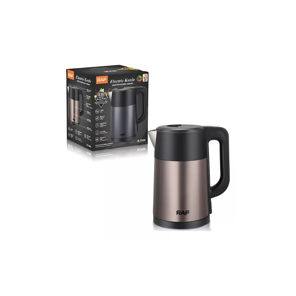 Hervidor Eléctrico Raf R7956 Acero Inoxidable 2,5l 1800w image number 0.0