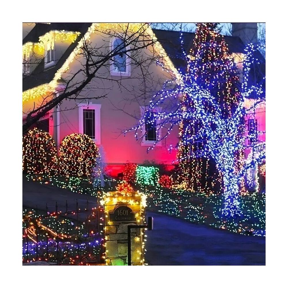 Luces Guirnalda Solar 10 Metros 100 Led Multicolor Navidad image number 4.0