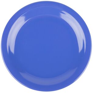 Set De 3 Plato Melamina Azul 23 Cm