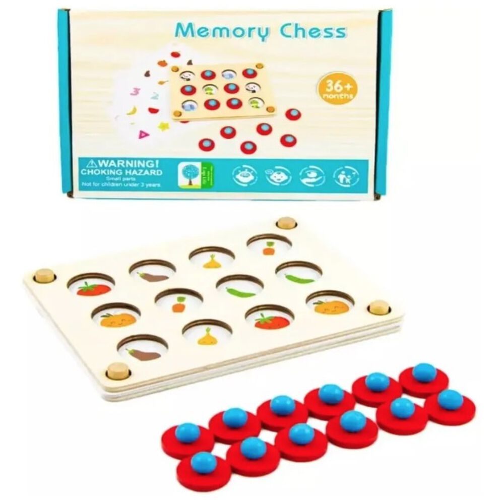 Juego Memorice De Madera Montessori Tarjetas Intercambiables image number 0.0
