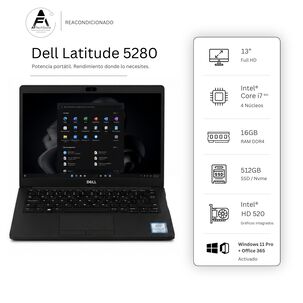 Notebook Dell 5480 I7 6th 16gb 512gb - Win11 Office - Reacondicionado Profesional