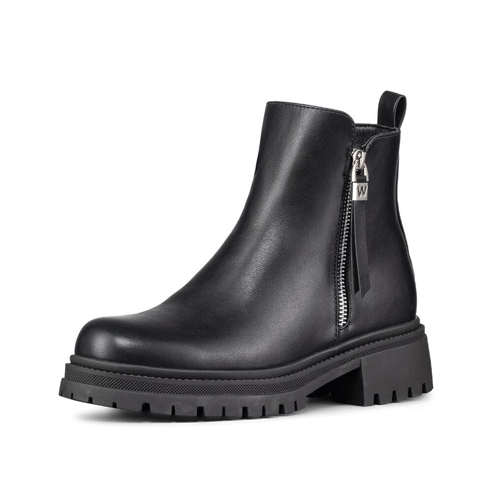 Botin Casual Mujer Eco Cuero Plataforma Vintage Weide Zs67 image number 0.0