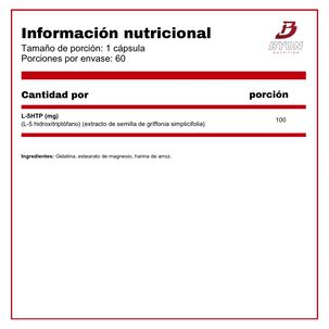 Ultra 5-htp 100 Mg 60 C&aacute;psulas