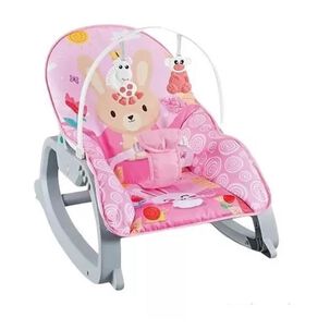 Juguete Silla Mecedora Vibradora 3en1 Sonidos Infantil Rosado