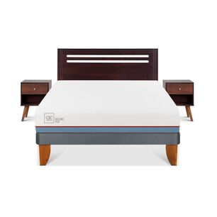 Cama Europea Cic Excellence Plus / 2 Plazas / Base Normal + Set De Maderas