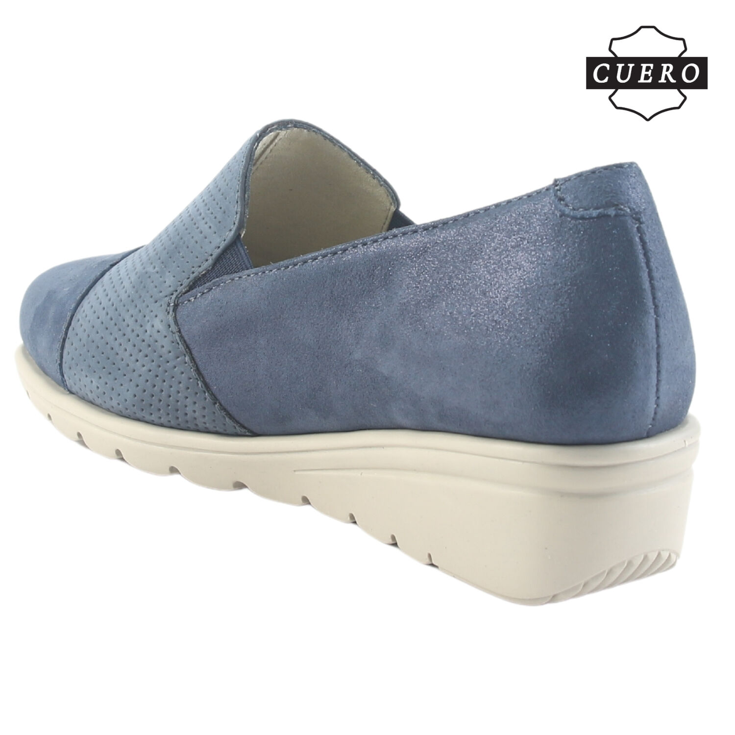 Zapato De Cuero Chalada Mujer Casia-1 Azul Casual image number 4.0