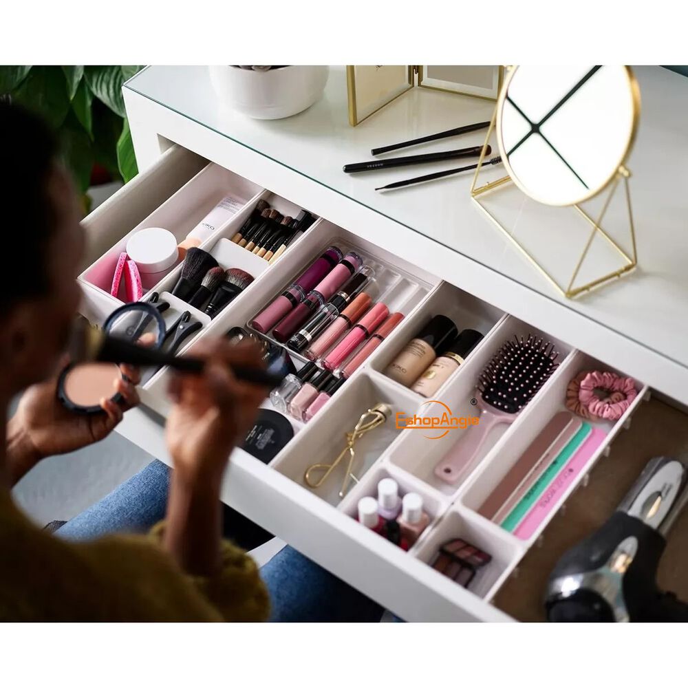 Organizador Maquillaje Cajón 12 Compartimentos Color Crema image number 3.0