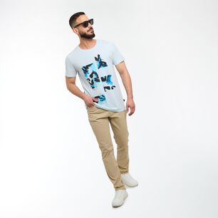 Polera Slim Fit Manga Corta Hombre Az Black