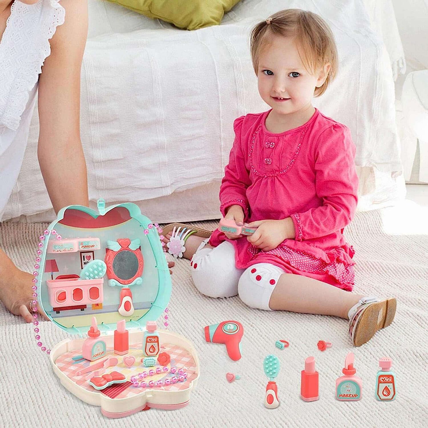 Kit Bolso Mini Make Up Maquillaje Infantil Aprendizaje 16 Piezas image number 4.0