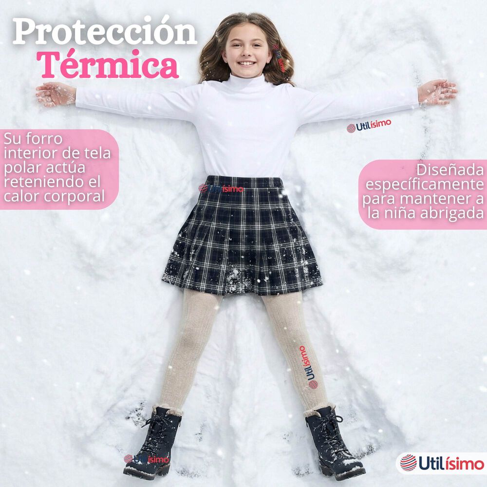 Pack 3 Poleras Camisetas Polar Blanca Primera Capa Cuello Beatle Manga Larga Ni&ntilde;a image number 4.0