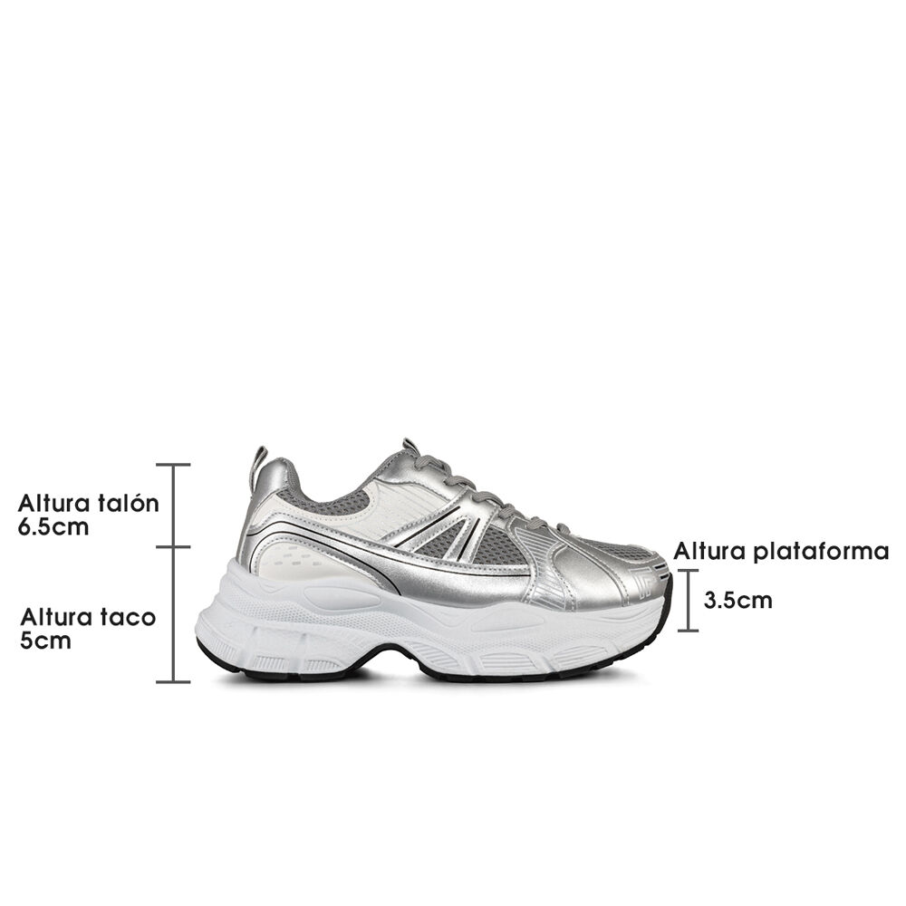 Zapatilla Deportiva De Malla Mujer Plataforma Weide Sl11 image number 4.0