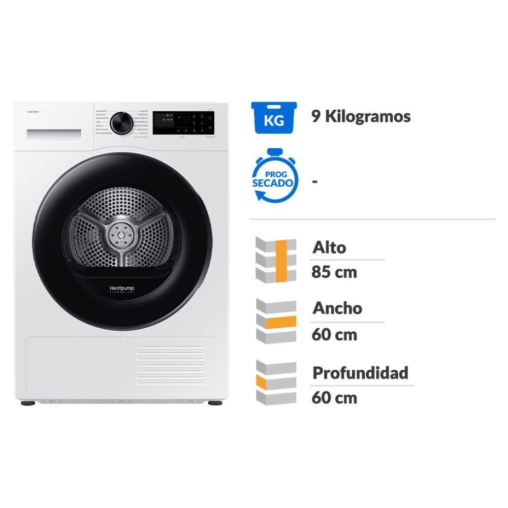 Secadora De Ropa Samsung DV90CGC2A0AEZS / 9 Kg image number 1.0