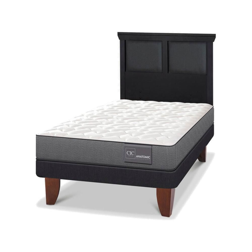 Cama Europea Cic Anatomic / 1.5 Plazas / Base Normal + Respaldo image number 3.0