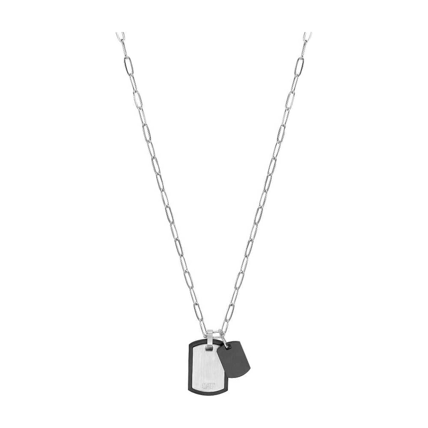 Cadena De Hombre Cat J003n00121 Plateado-negro image number 0.0
