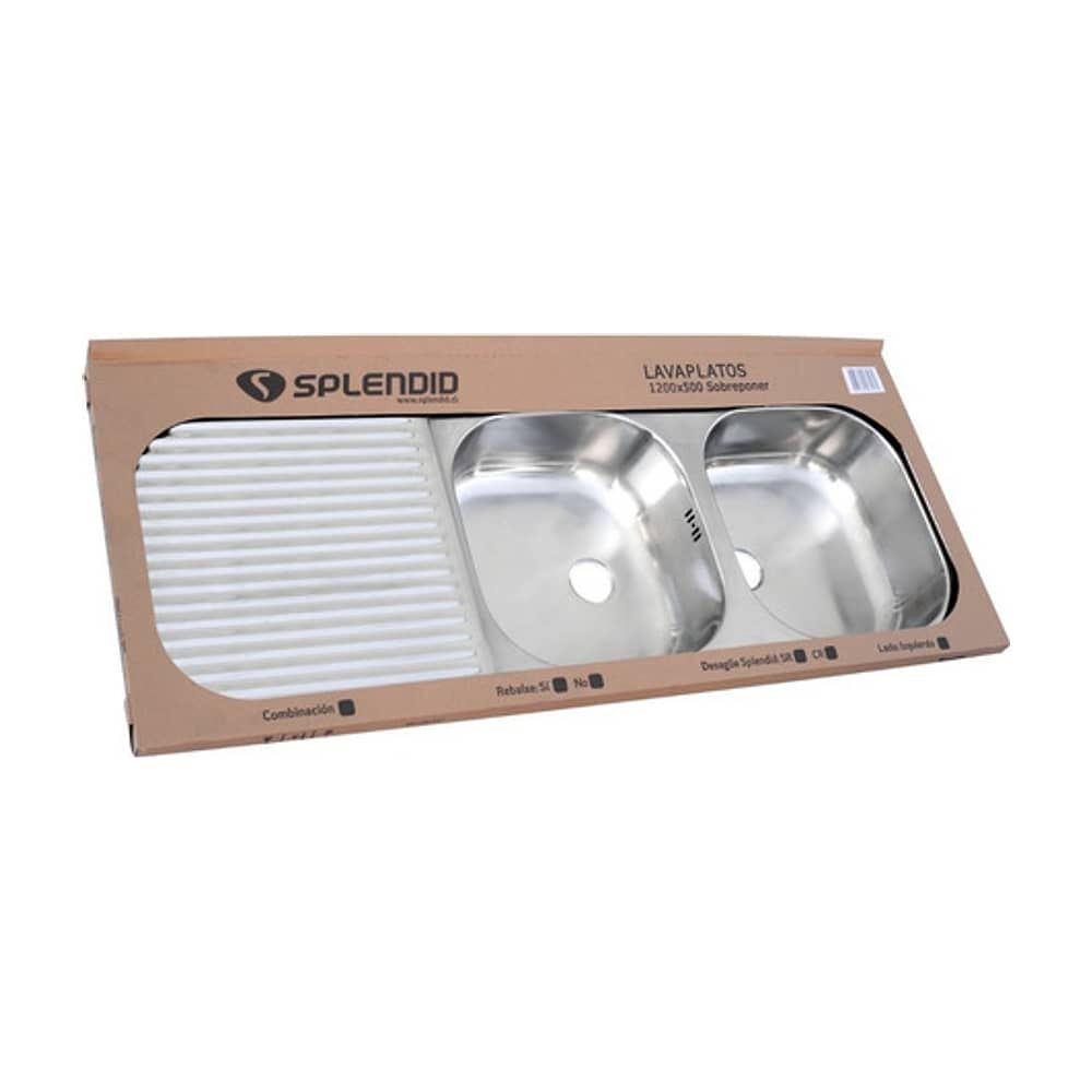 Lavaplatos Sobreponer 1200x500 Comb. Izquierdo Splendid image number 6.0