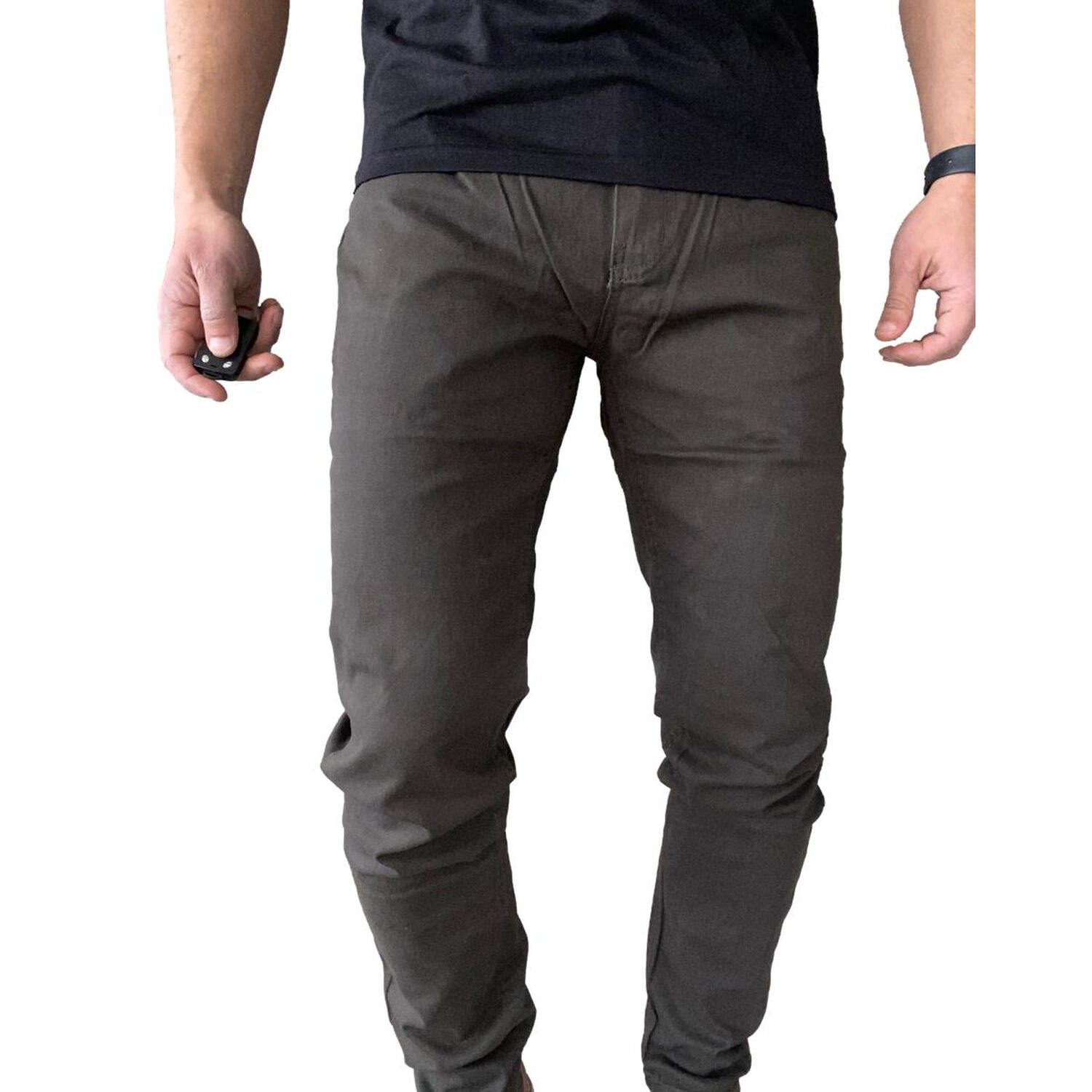 Pantal&oacute;n Tela Elasticado Slim Fit Colores image number 23.0