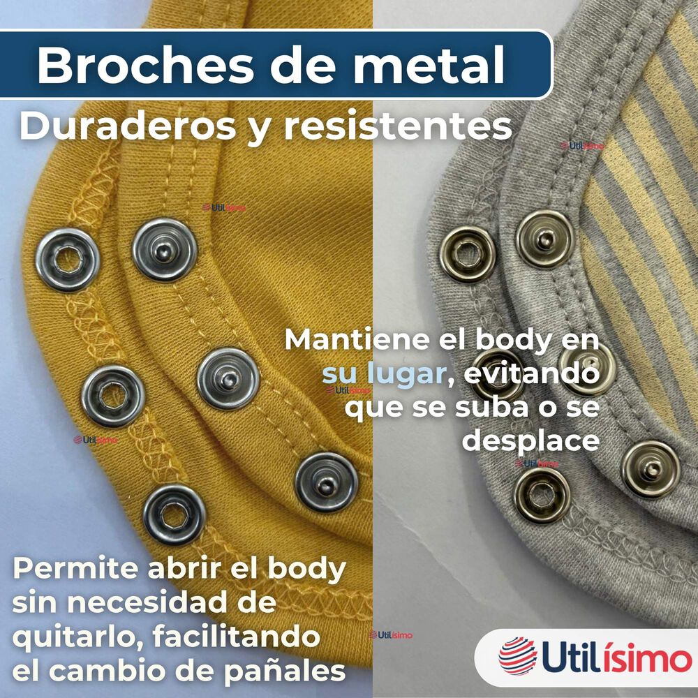 Pack 5 Bodys Niño Manga Corta Tedmimak 100% Algodón Baby Tiger image number 6.0