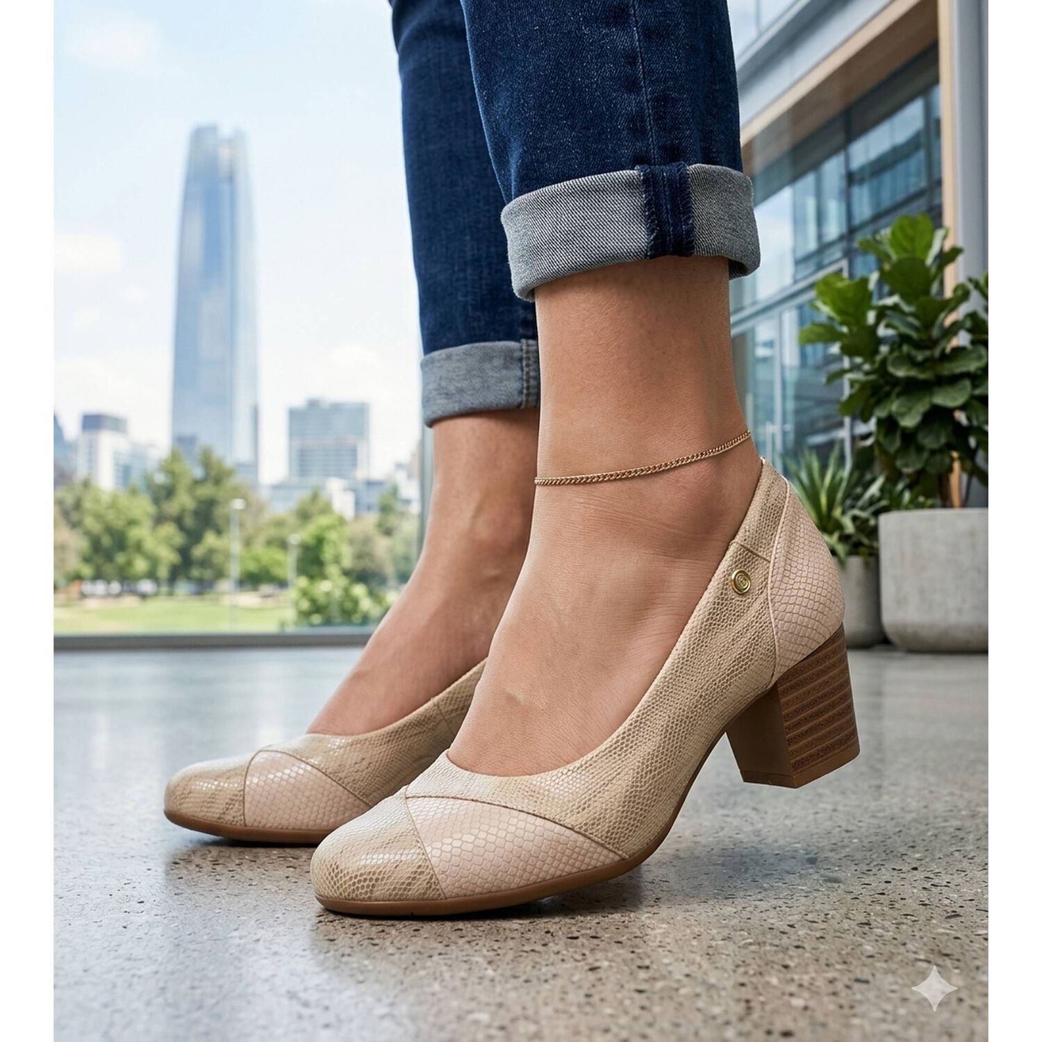 Zapato Colima Beige Alquimia image number 4.0
