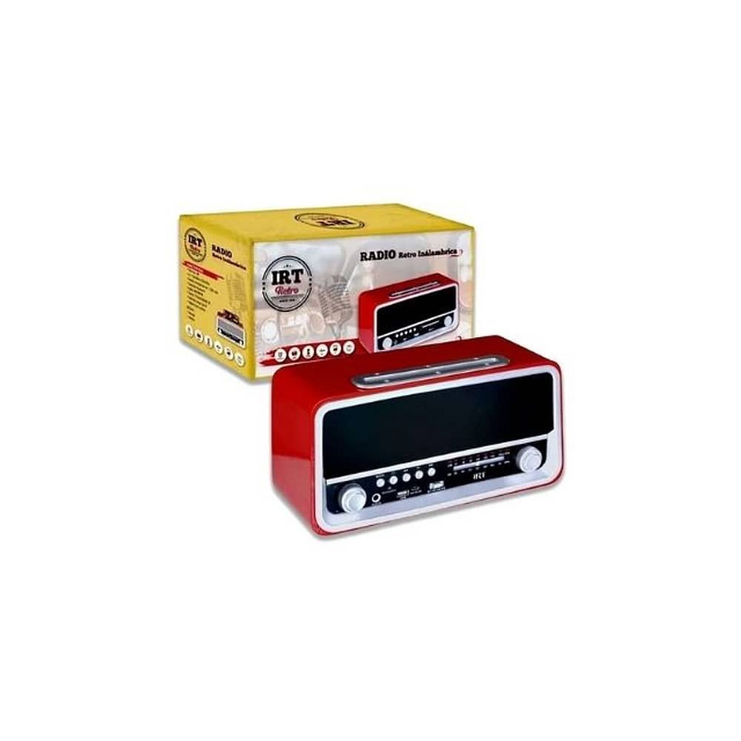 Radio Bluetooth Port&aacute;til Retro Irt Usb Am Fm Rojo Fx Vintage image number 2.0