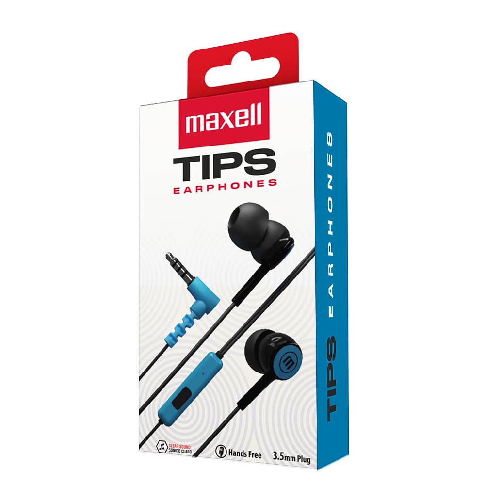 Aud&iacute;fonos Maxell In-tips Con Micr&oacute;fono In Ear Blue image number 1.0