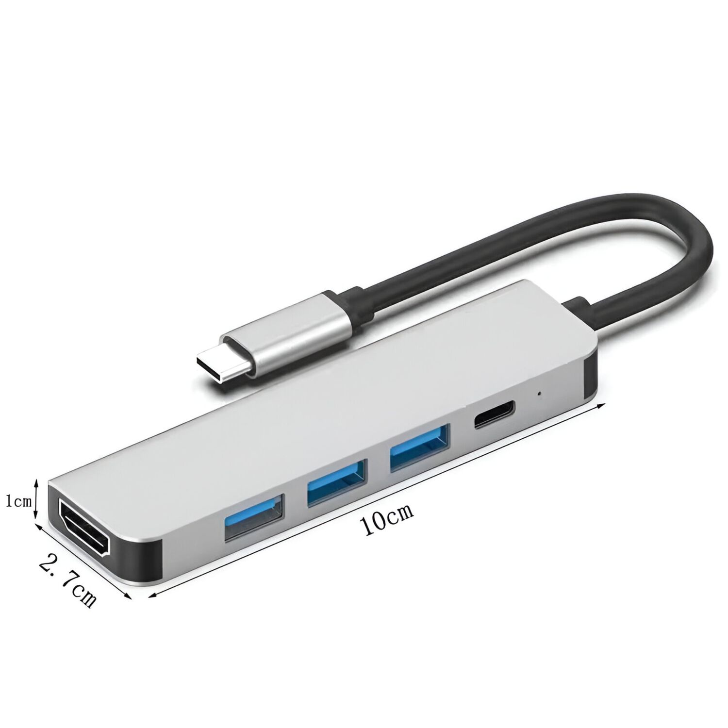 Hub Multipuerto Type-c (5en1) Pro Hdmi 4k Pd 100w + Usb 3.0 image number 7.0
