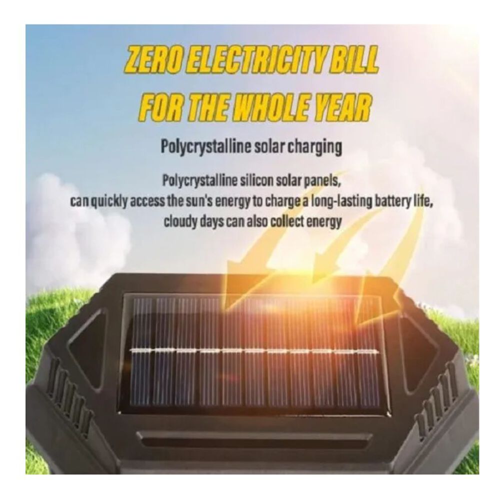 L&aacute;mpara Solar Led De 2 Focos Con Sensor image number 4.0