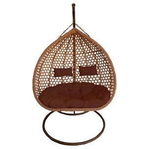 Silla Colgante Haw&aacute;i Xl Caramelo Coj&iacute;n Caf&eacute;