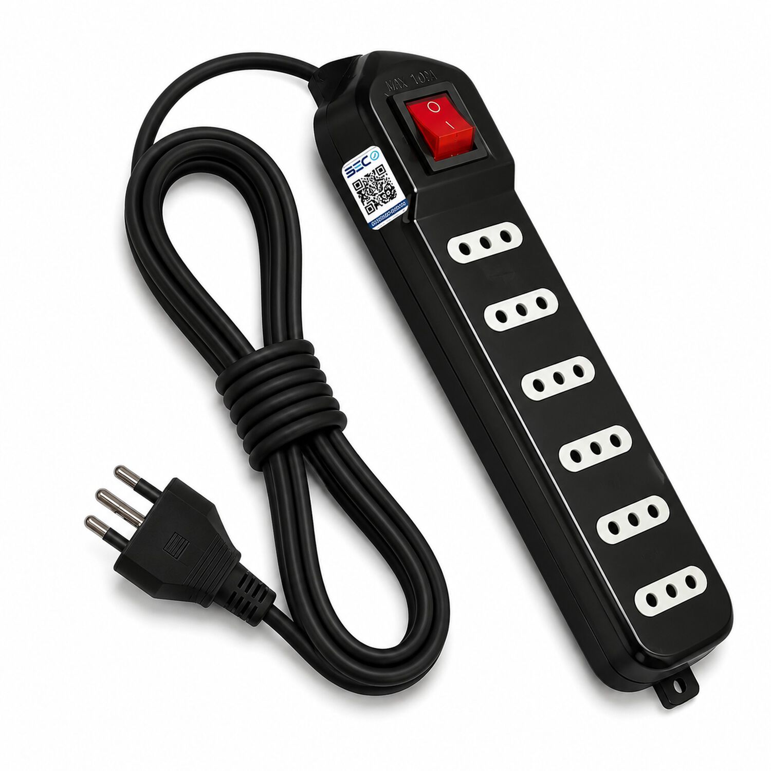 Alargador De 3mt Certificado 6 Pos + Switch Corta Corriente Me-070b image number 1.0