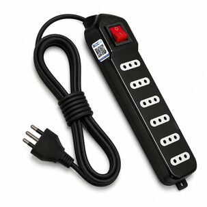 Alargador De 3mt Certificado 6 Pos + Switch Corta Corriente Me-070b