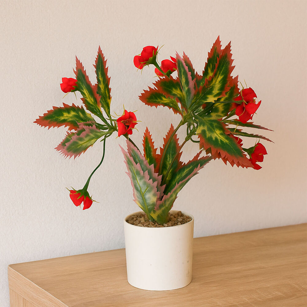 Planta Artificial Begonia Flor 30x8 Cm image number 1.0