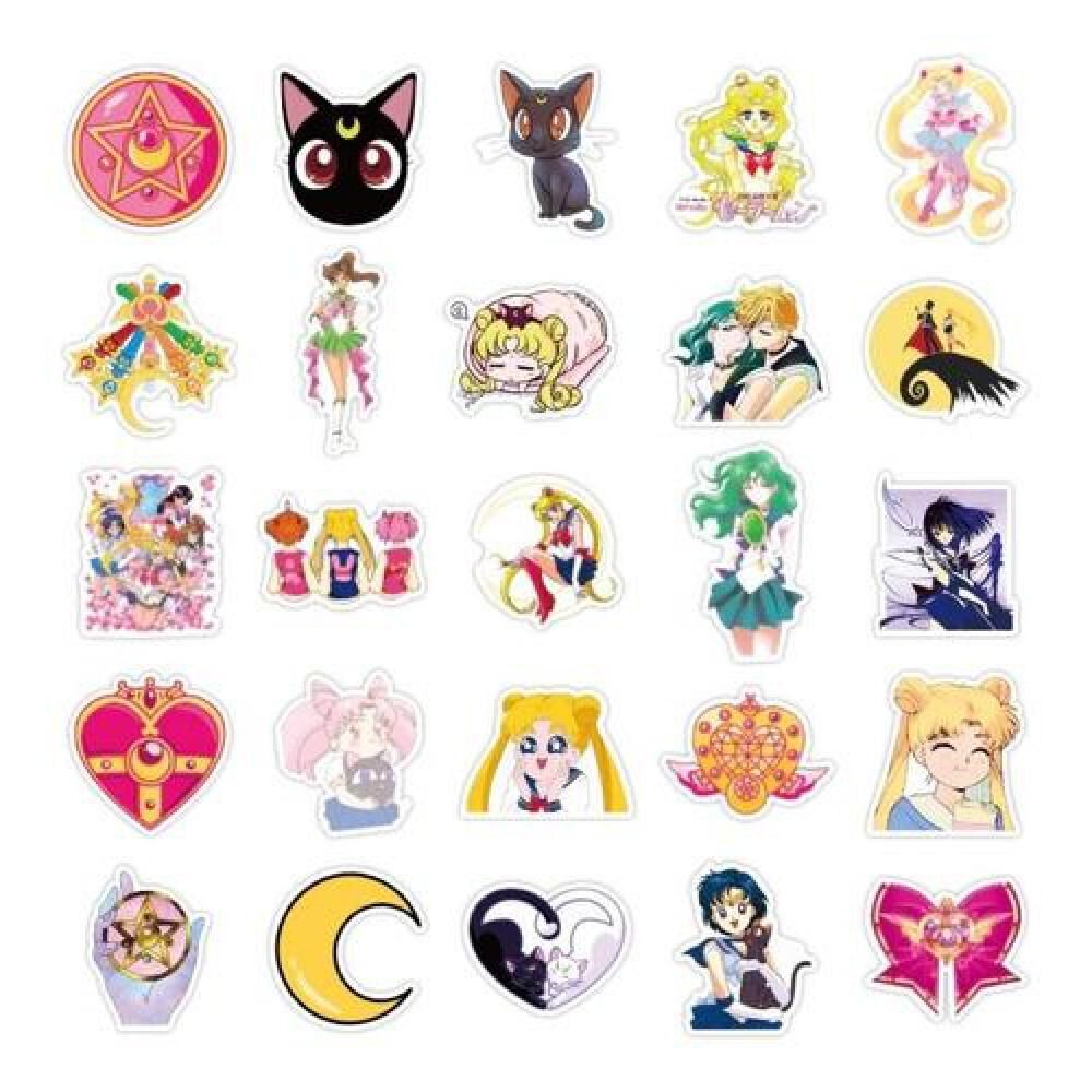 50 Sticker Sailor Moon Serena image number 9.0