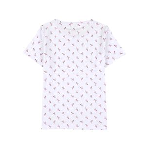 Polera Mico Print Manga Corta Cuello Redondo Mujer Freedom