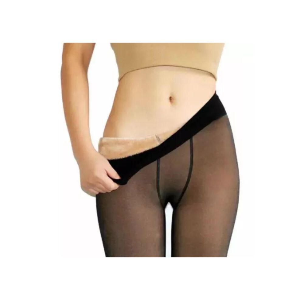 Calza Panty Con Chiporro Efecto Piel Otoño/invierno image number 2.0