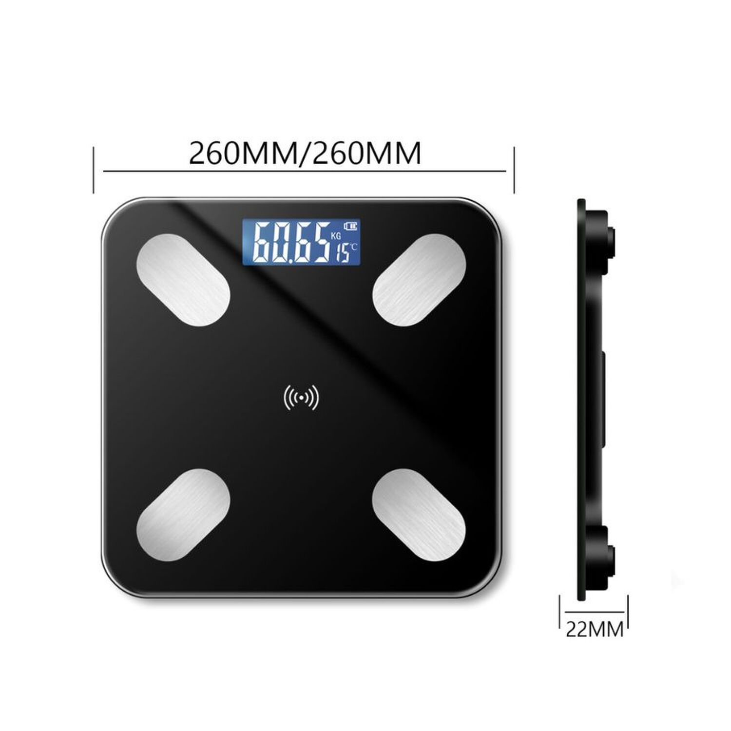 Pesa Digital Inteligente Bluetooth Control Corporal 180 Kg image number 4.0