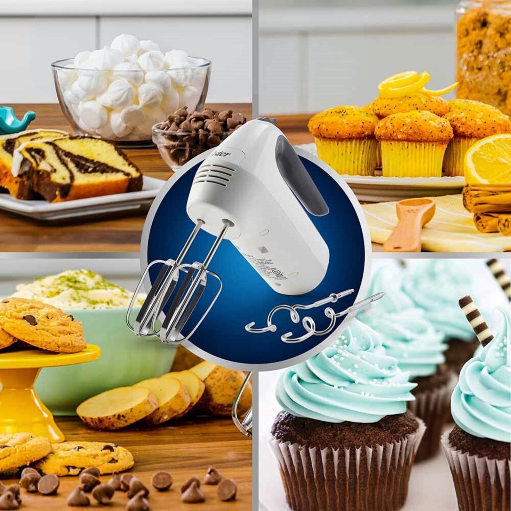 Batidora De Mano Oster Blanca 6 Velocidades Y Función Turbo Fpsthm3532 image number 8.0