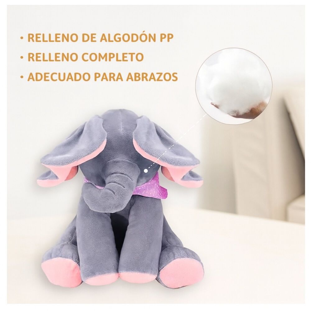 Peluche Interactivo Animado Musica + Juego Elefante Bebe image number 13.0