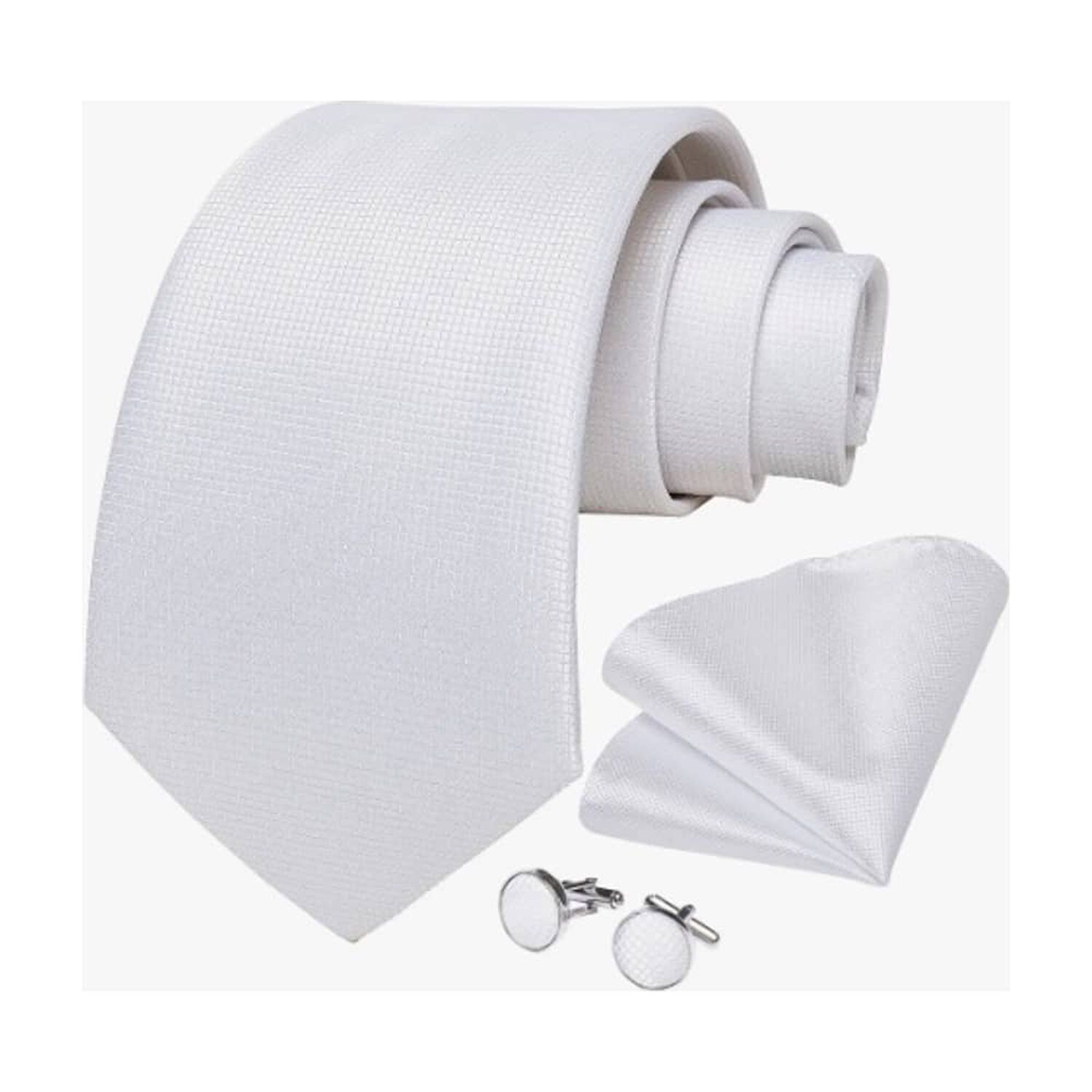Corbatas Seda Hombres Blanco image number 1.0