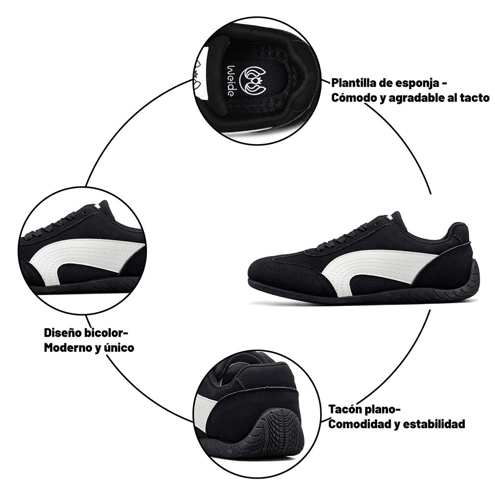 Zapatilla Urbana Deportiva Vintage Mujer Weide Xjh60 image number 9.0