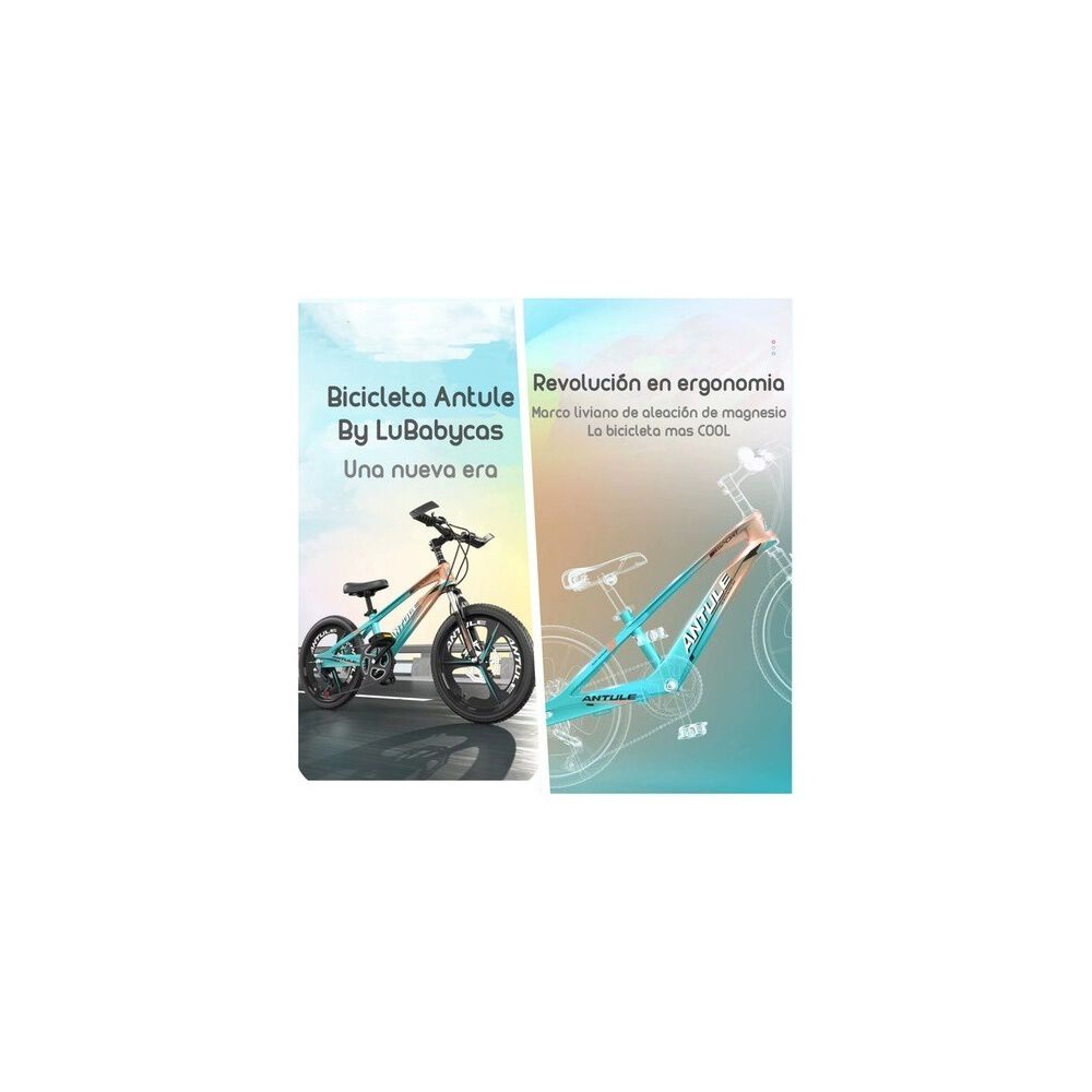 Bicicleta Infantil 10-15 A&ntilde;os Aro 22 Lubabycas Verde image number 1.0