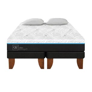 Cama Europea Cic Green Infinity / King / Base Dividida + Almohada