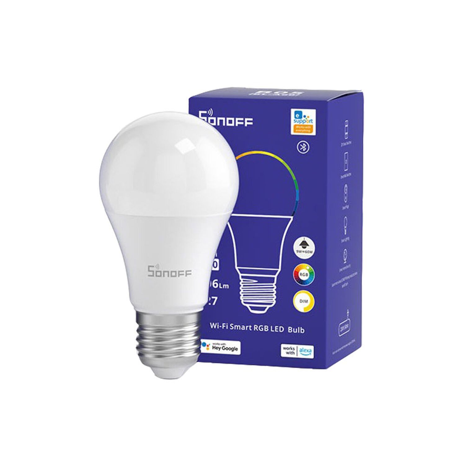 Pack De 5 Ampolletas Wifi Led Rgb Sonoff image number 2.0