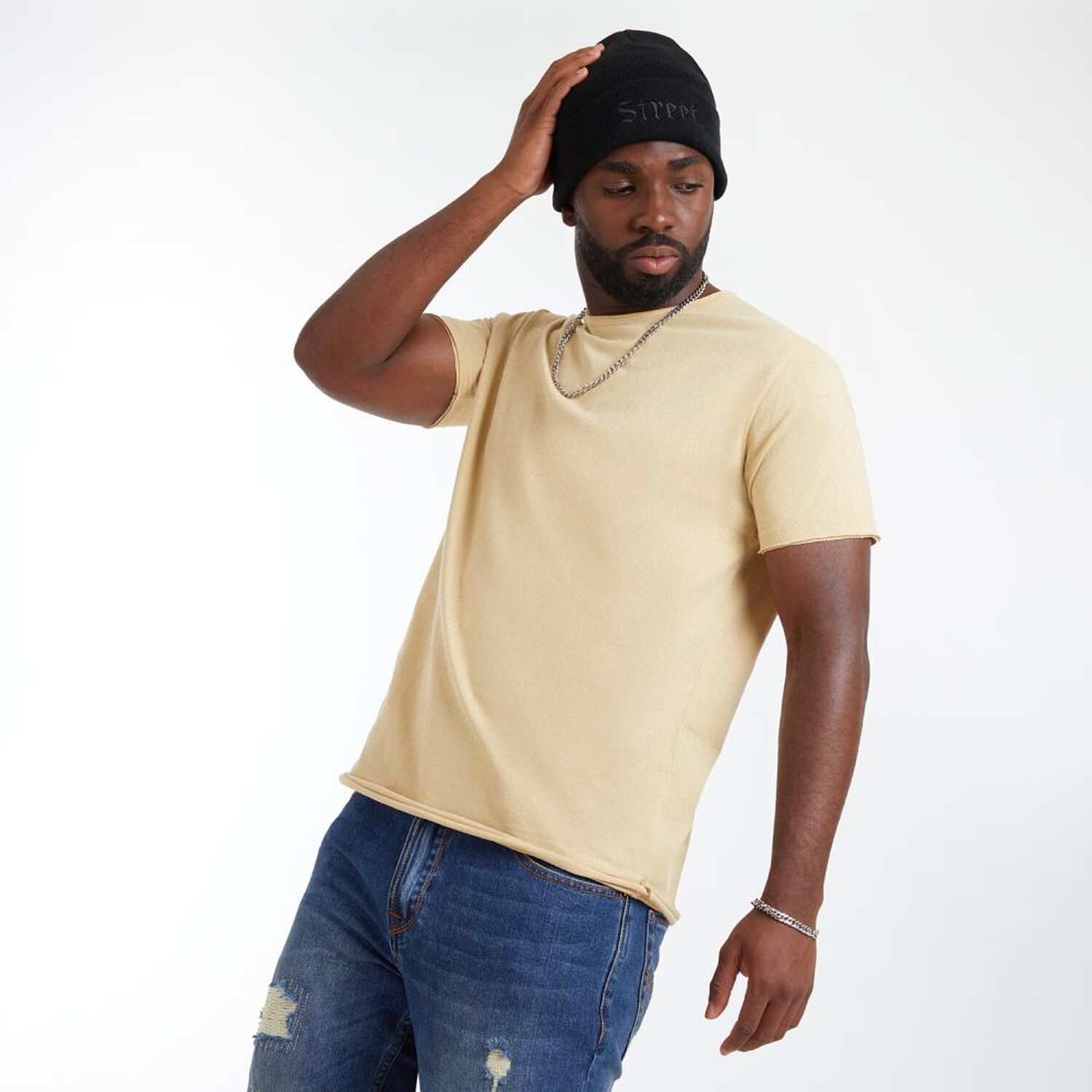 Polera B&aacute;sica Regular Manga Corta Cuello Redondo Hombre Rolly Go image number 2.0