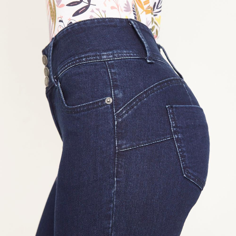 Jeans Tiro Alto Regular Mujer Geeps image number 4.0