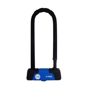 Candado Bicicleta U Lock Odis Bike K1500l 15x285mm Negro Azul Llave Mapa