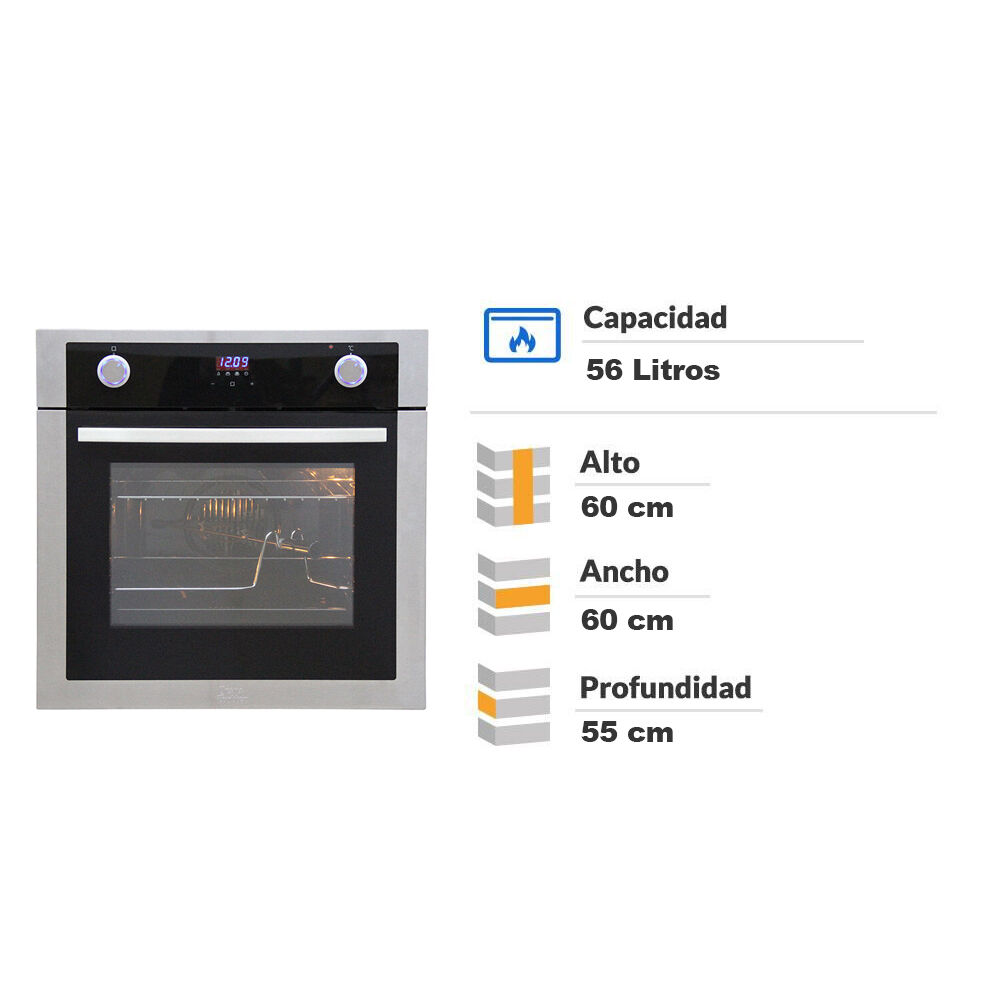Horno Eléctrico Empotrado Ursus Trotter UT PRIME EDP7 56 Lt-multicolor |  Linio Chile - UR321HL1HBGCILACL