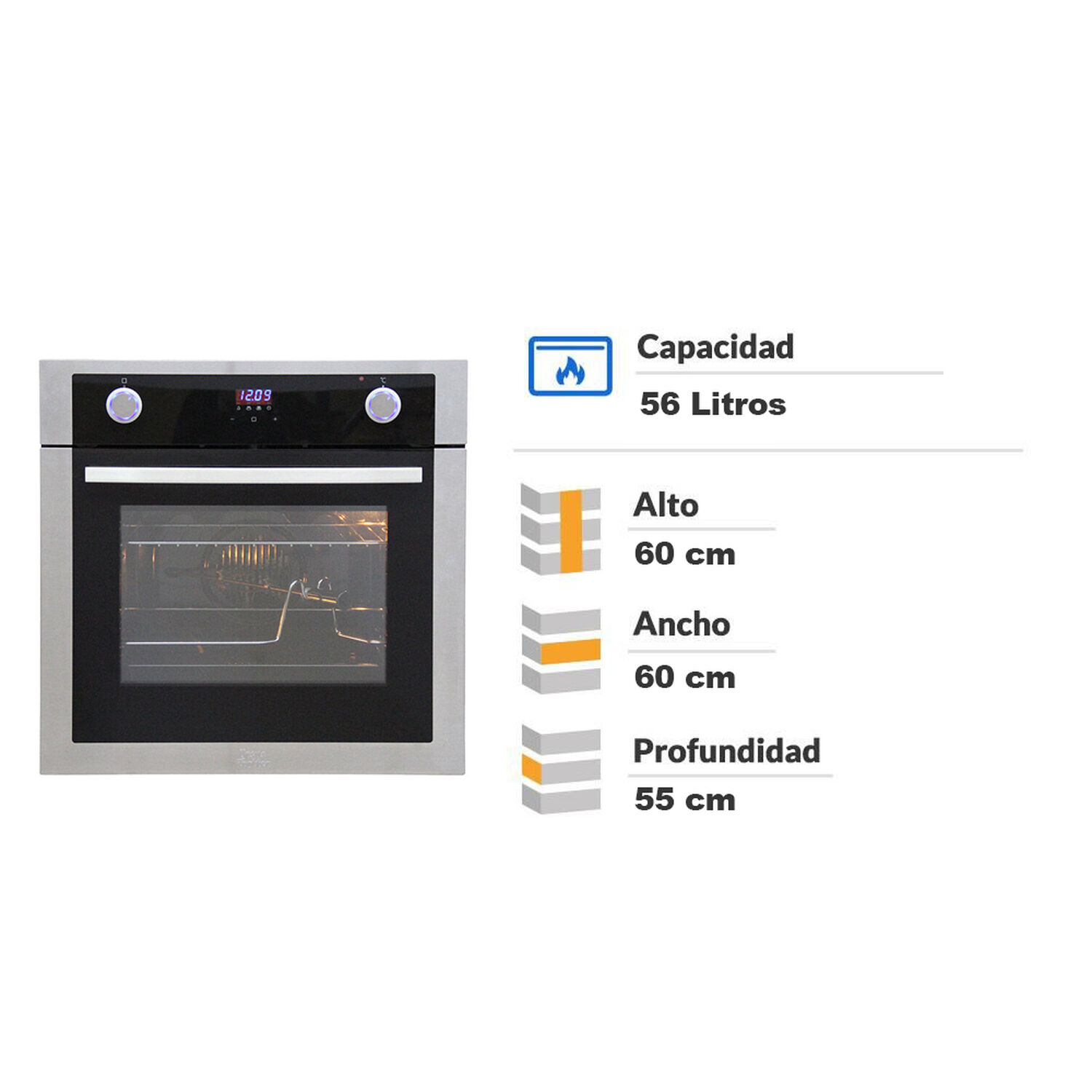 Horno Empotrado Ursus Trotter Prime ED / 56 Litros image number 1.0